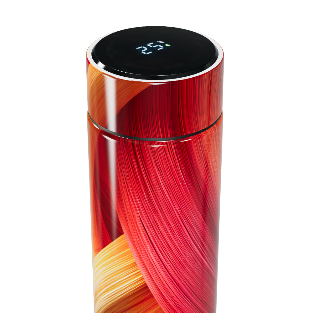 Garrafa Térmica Touch - Estampa Vermelha