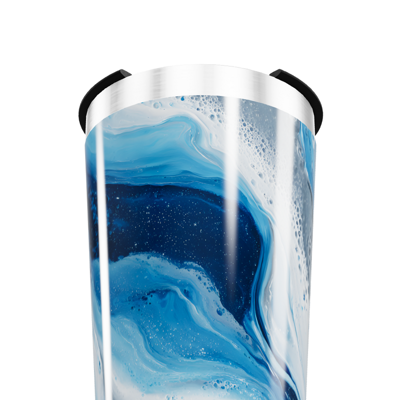 Copo Térmico - Azul Abstrato Inox