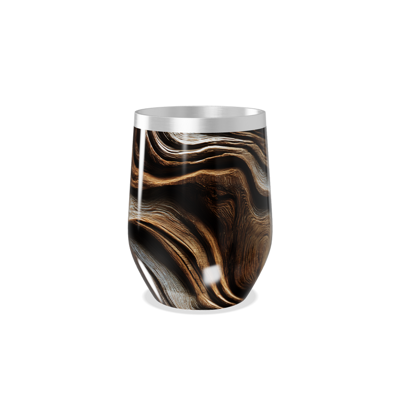 Copo Térmico Slim - Madeira Aço Inox