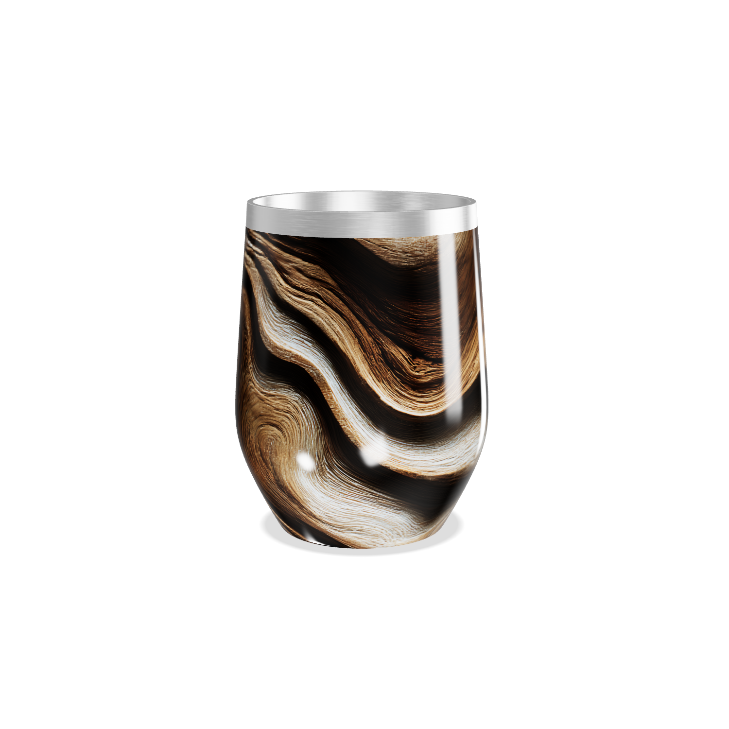 Copo Térmico Slim - Madeira Aço Inox