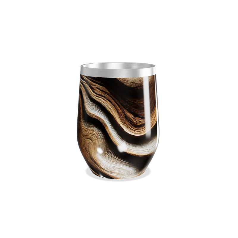 Copo Térmico Slim - Madeira Aço Inox