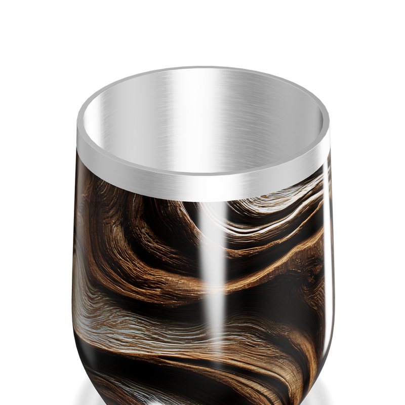 Copo Térmico Slim - Madeira Aço Inox