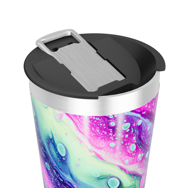 Copo Térmico - Design Abstrato Colorido