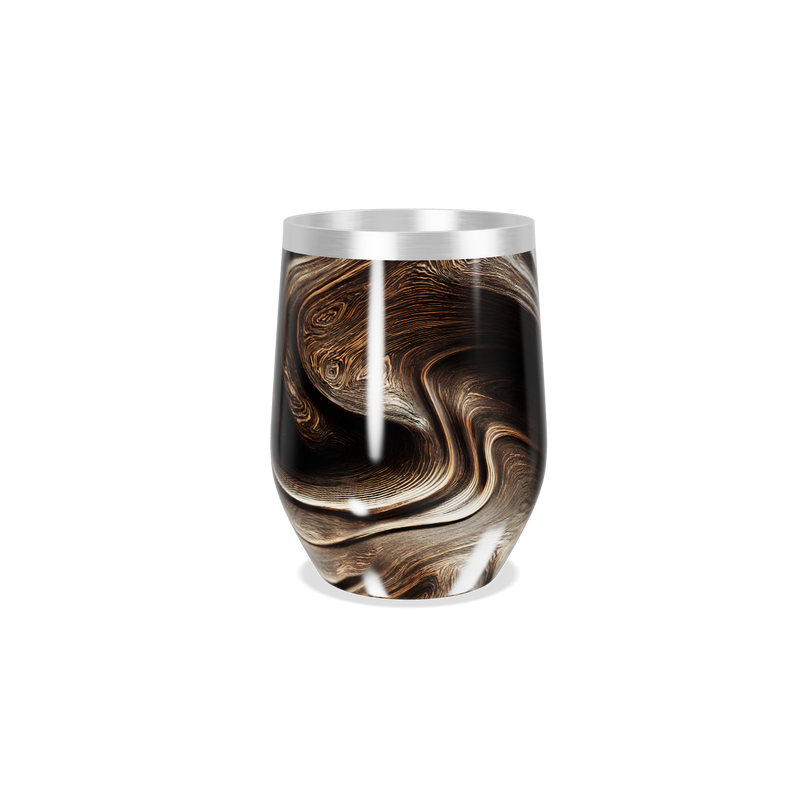 Copo Térmico Slim - Mármore Preto Aço Inox