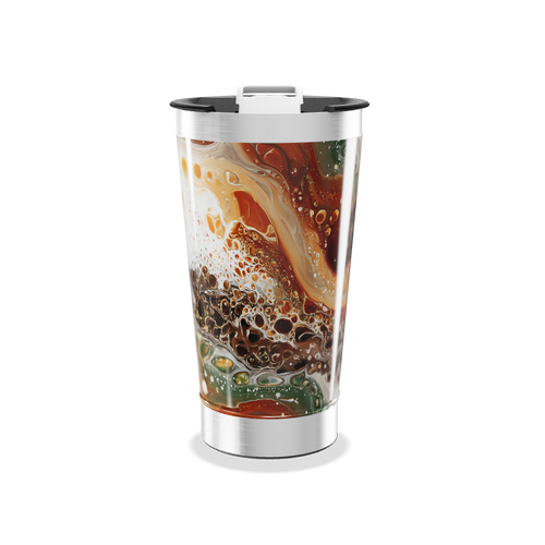 Copo Térmico - Estampa Abstrata Multicolorida