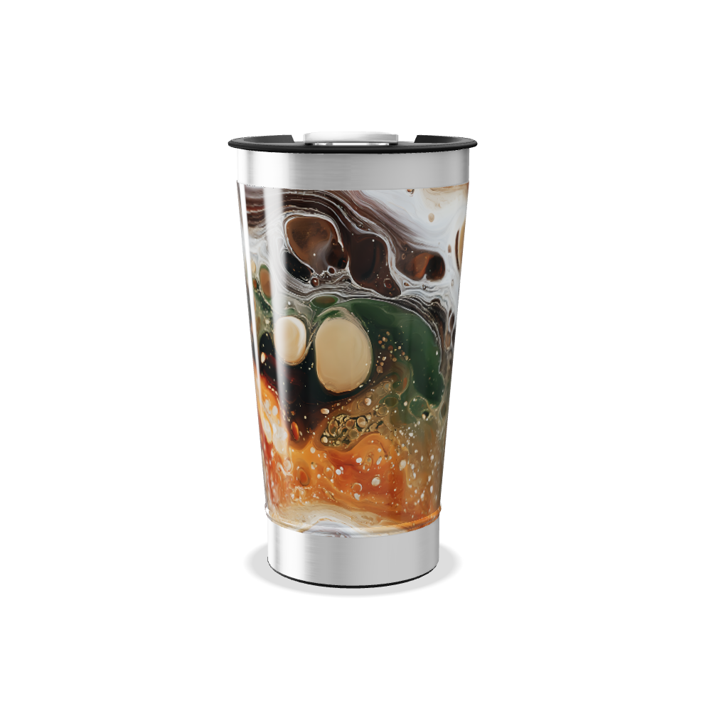 Copo Térmico - Estampa Abstrata Multicolorida