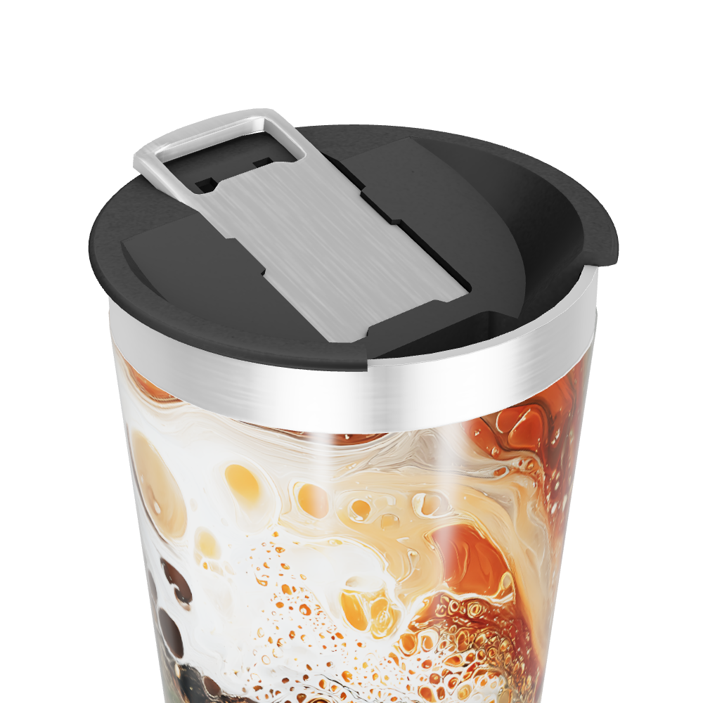 Copo Térmico - Estampa Abstrata Multicolorida