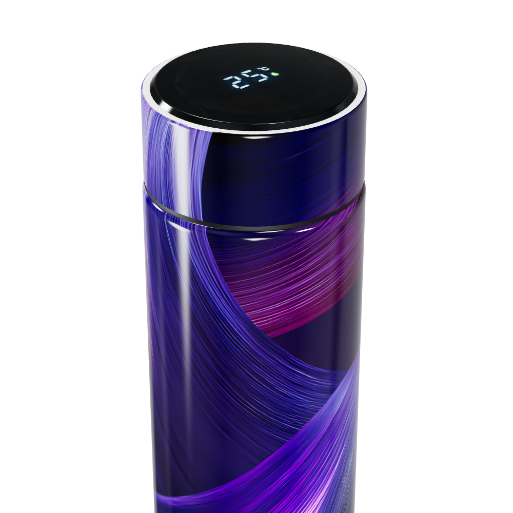 Garrafa Térmica Touch - Estampa Roxa Digital