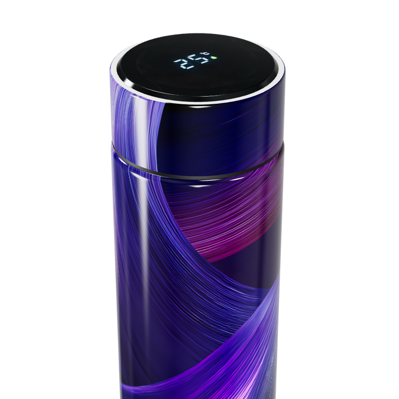 Garrafa Térmica Touch - Estampa Roxa Digital