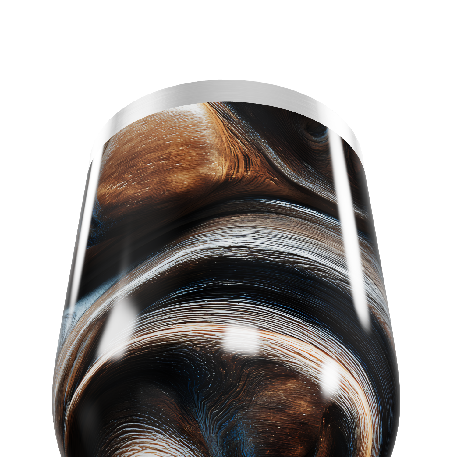 Copo Térmico Slim - Estampa Mármore Preto