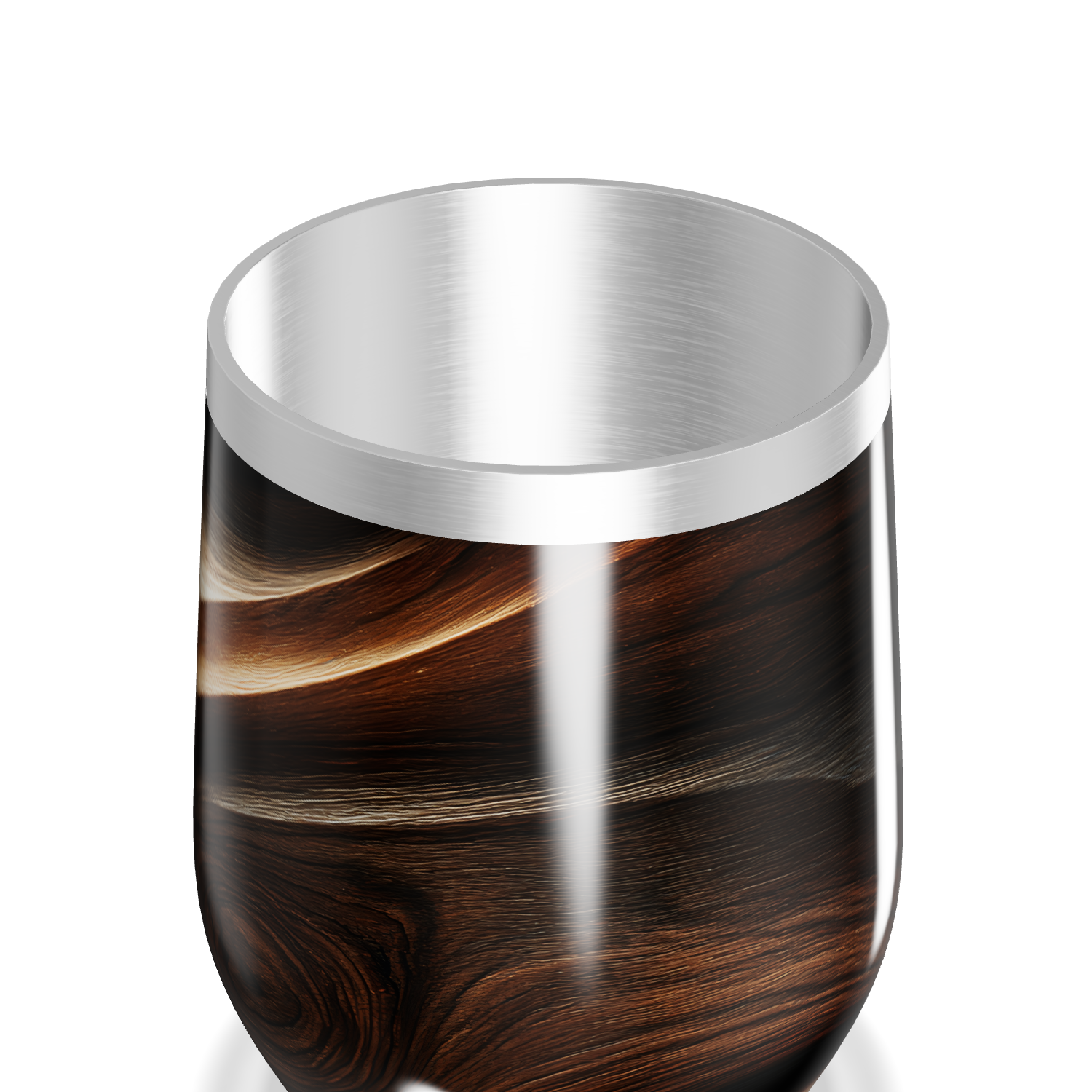 Copo Térmico Slim - Madeira Aço Inox