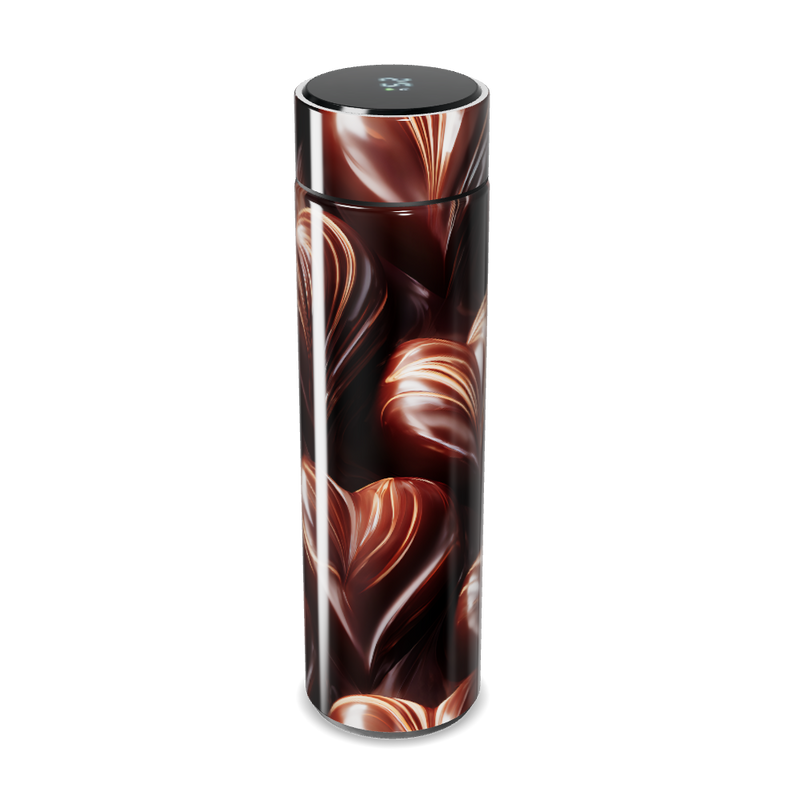 Garrafa Térmica Touch - Design Marrom Abstrato