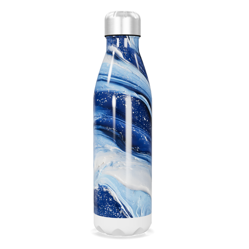 Garrafa Inox - Azul Marmorizada 500ml