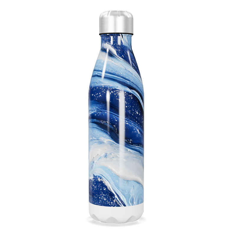 Garrafa Inox - Azul Marmorizada 500ml