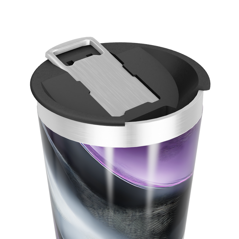 Copo Térmico - Roxo com efeito ondulado