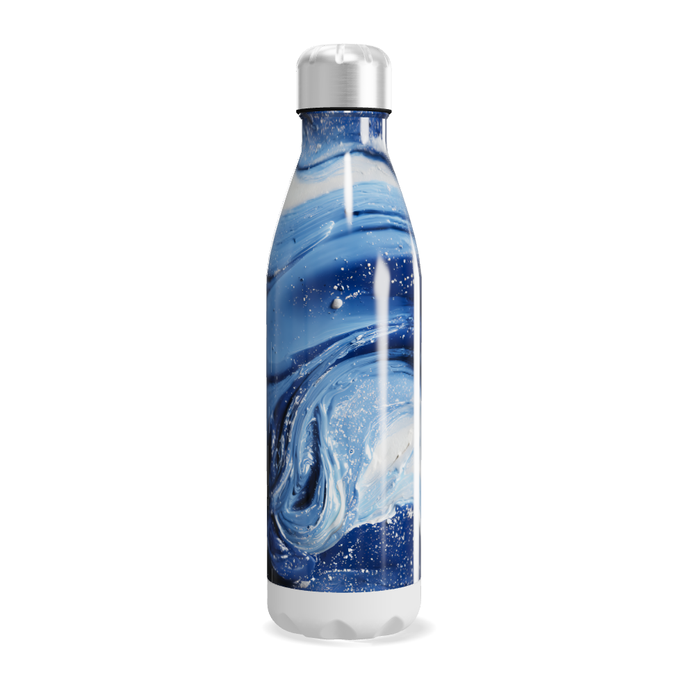 Garrafa Inox - Azul Marmorizada 500ml