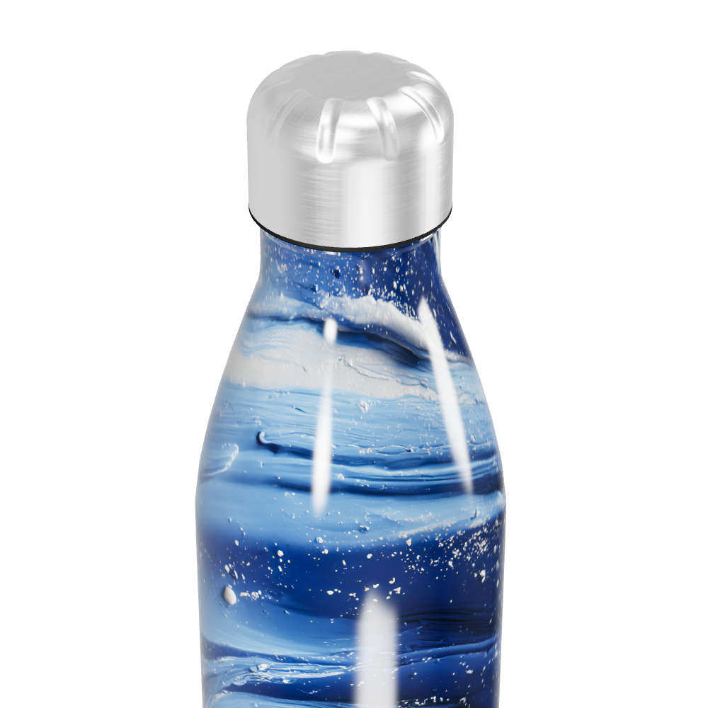 Garrafa Inox - Azul Marmorizada 500ml