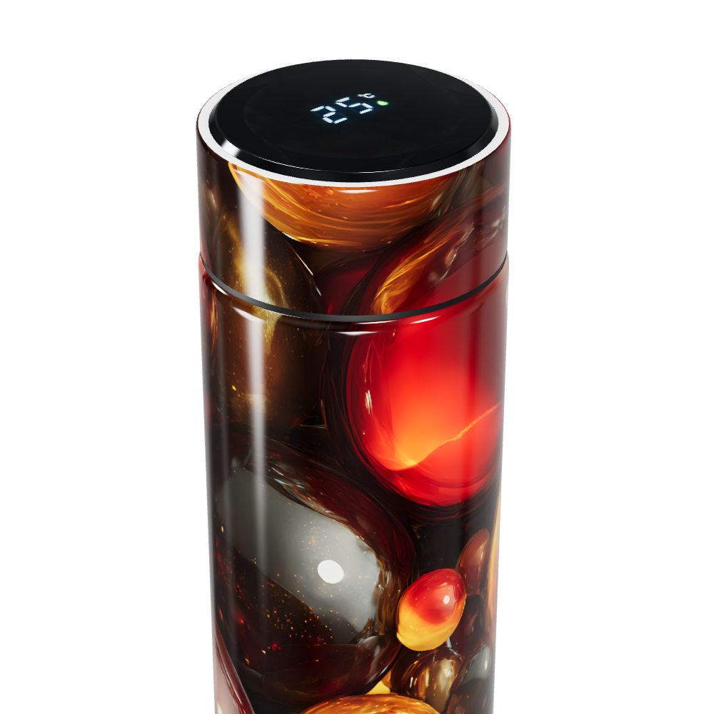 Garrafa Térmica Touch - Design Abstrato Colorido