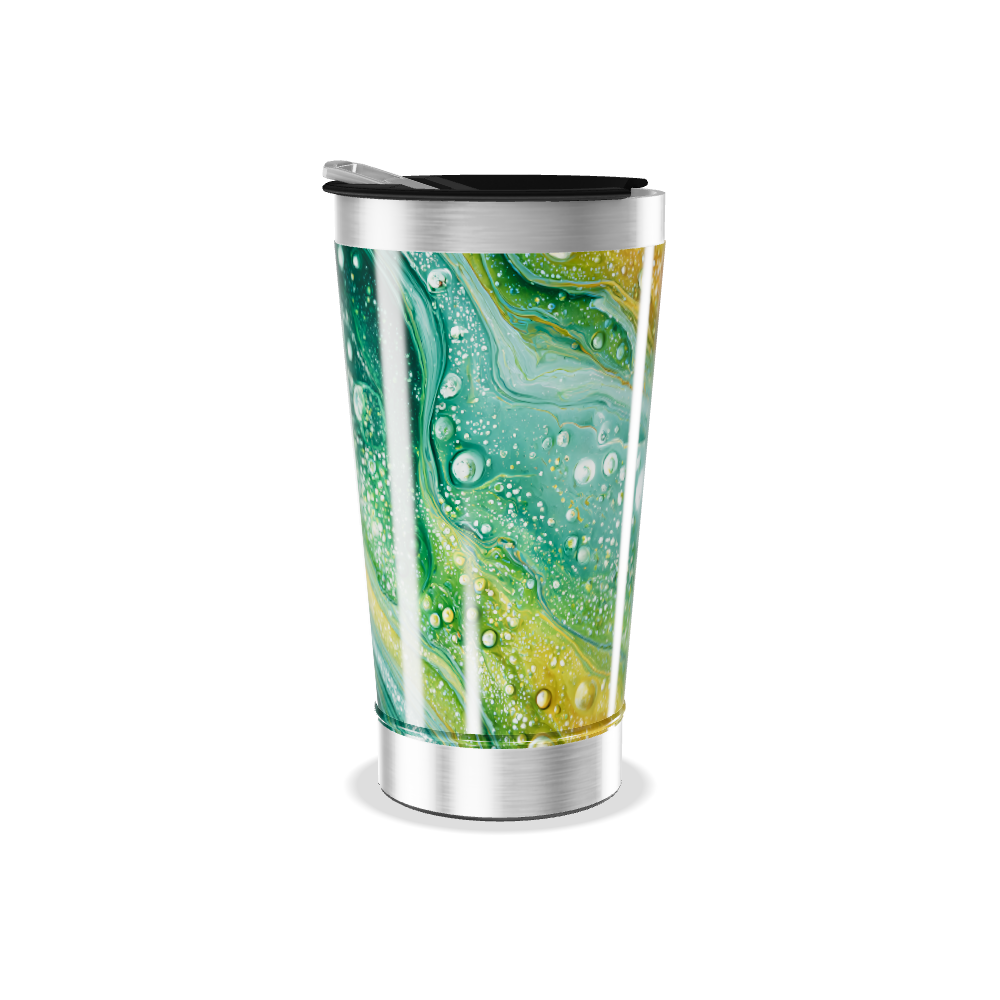 Copo Térmico - Estampa Abstrata Colorida