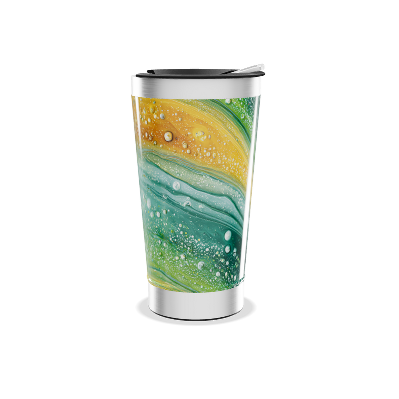 Copo Térmico - Estampa Abstrata Colorida