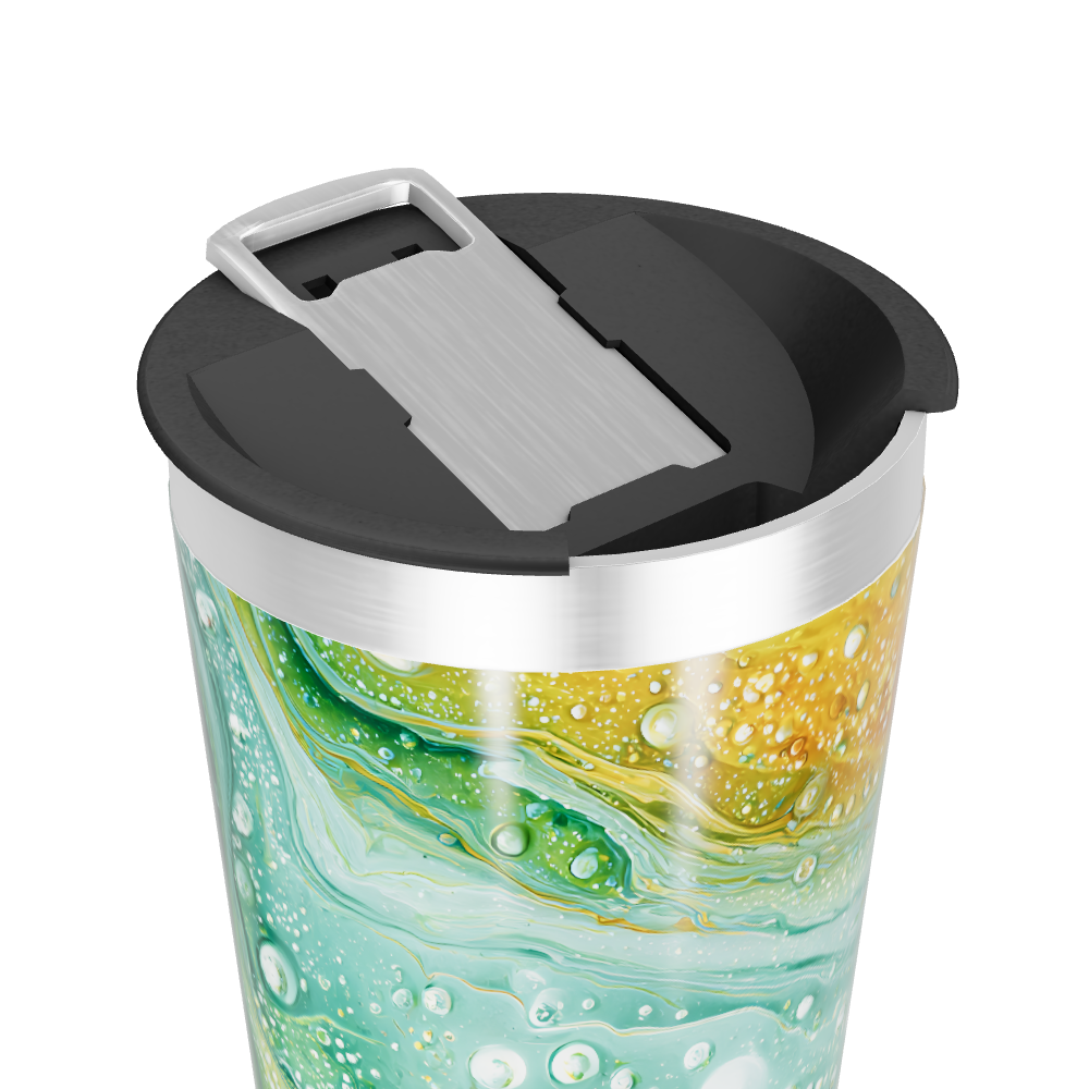 Copo Térmico - Estampa Abstrata Colorida