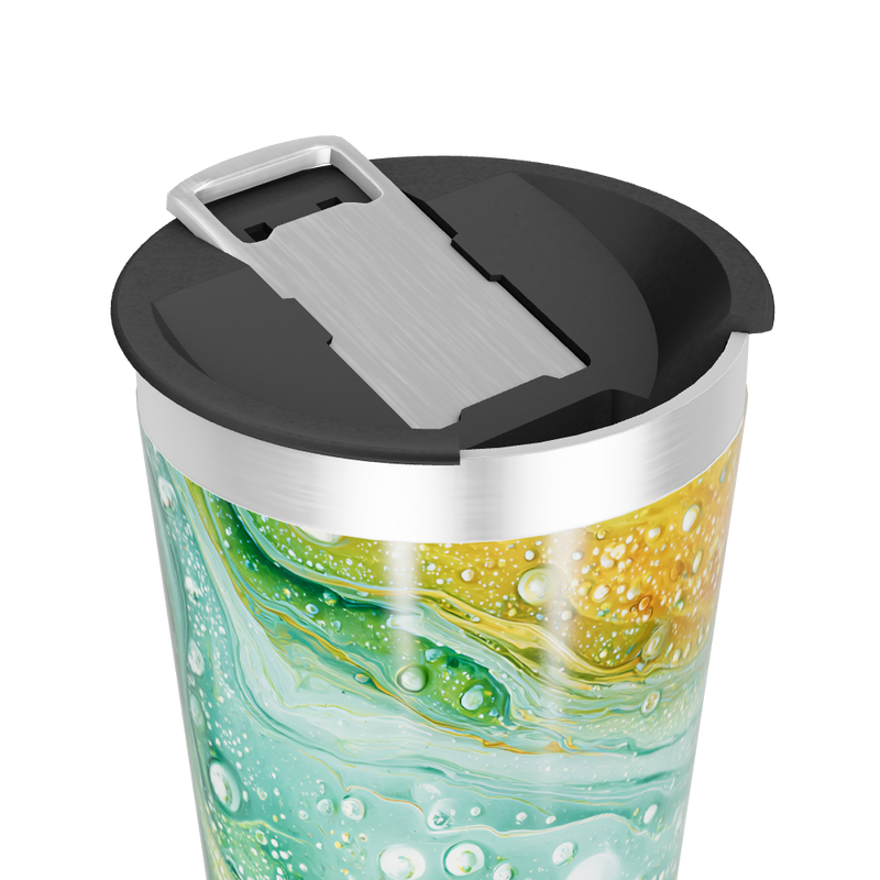 Copo Térmico - Estampa Abstrata Colorida