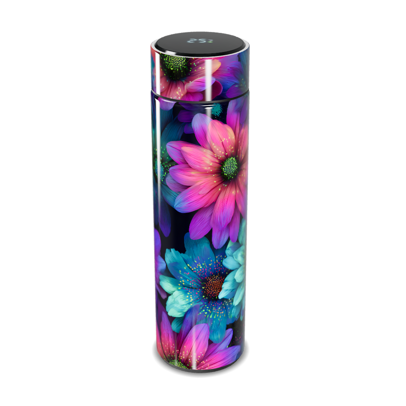 Garrafa Térmica Touch - Flores Coloridas