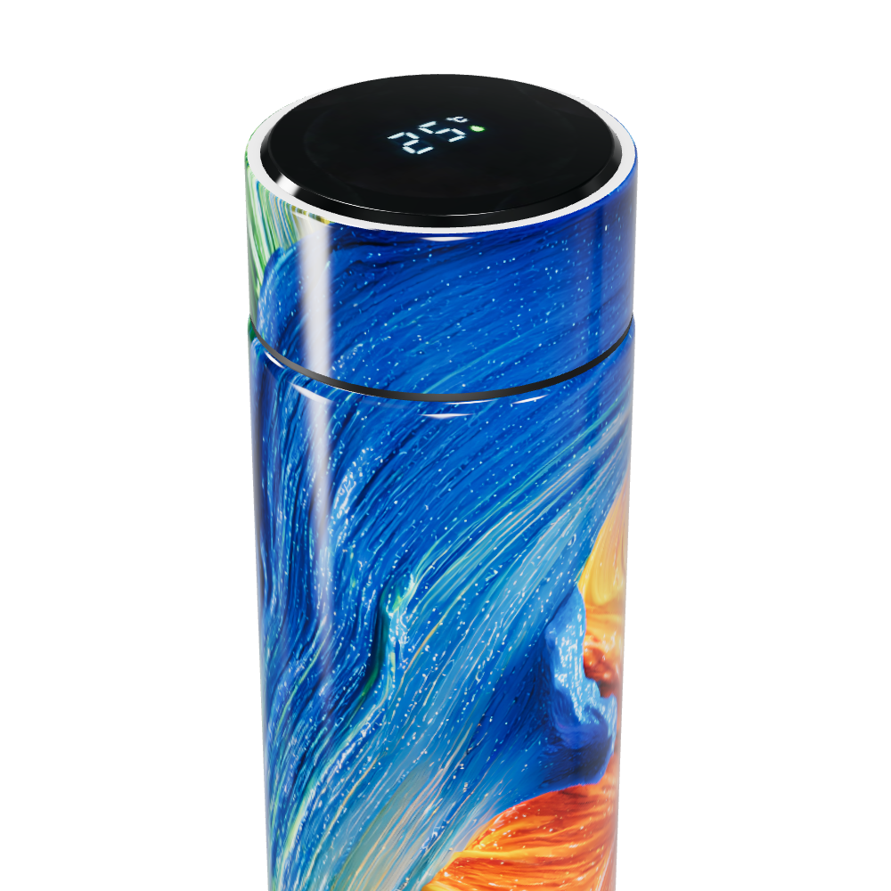 Garrafa Térmica Touch - Colorida com Display LED