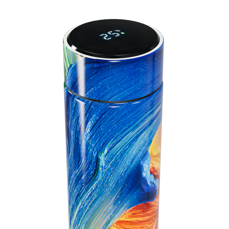 Garrafa Térmica Touch - Colorida com Display LED