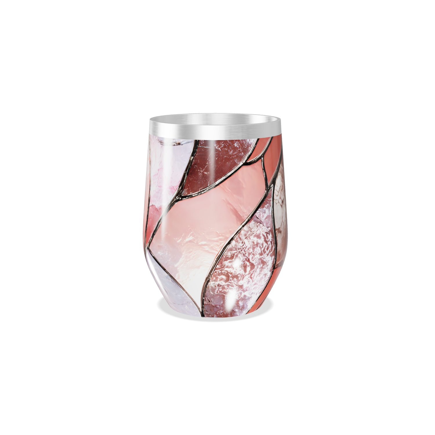 Copo Térmico Slim - Mármore Rosa Inox