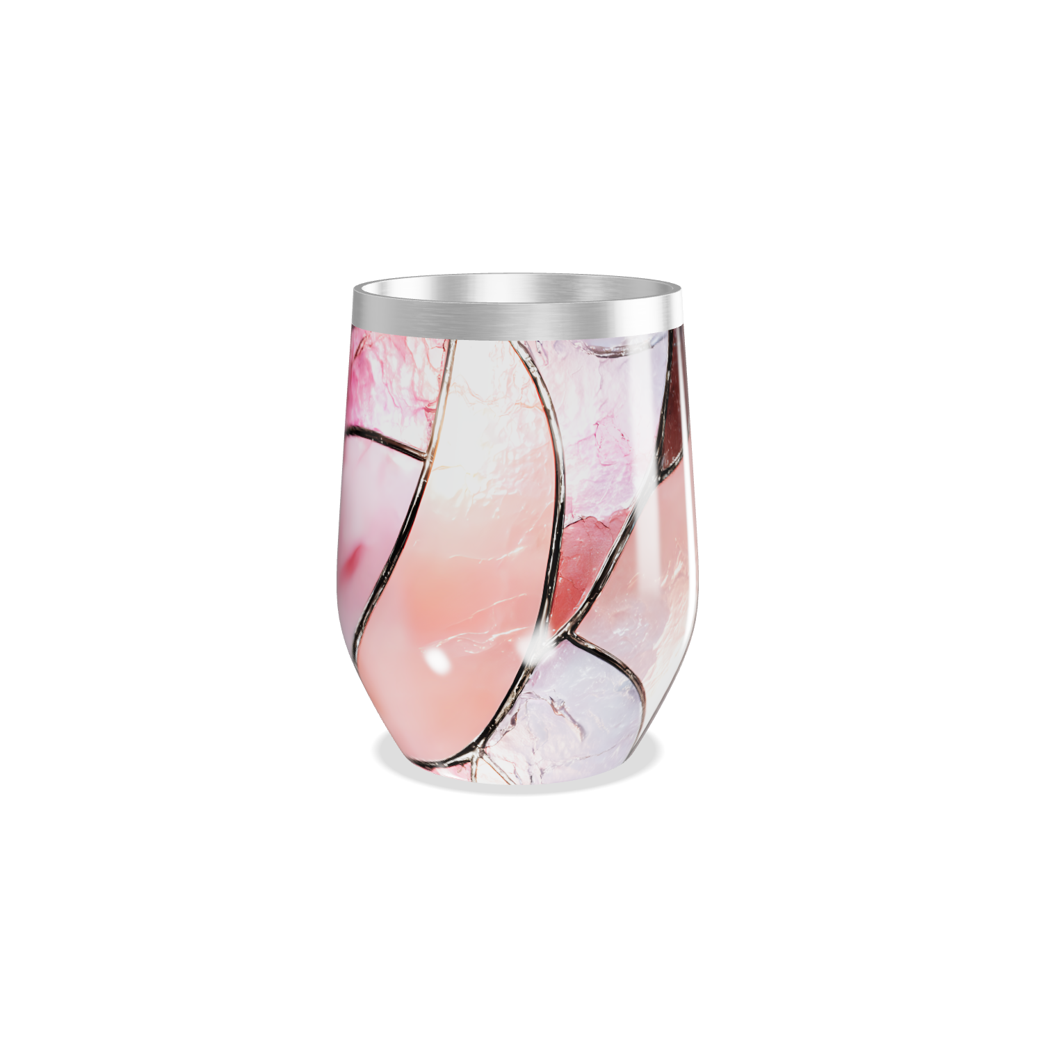 Copo Térmico Slim - Mármore Rosa Inox