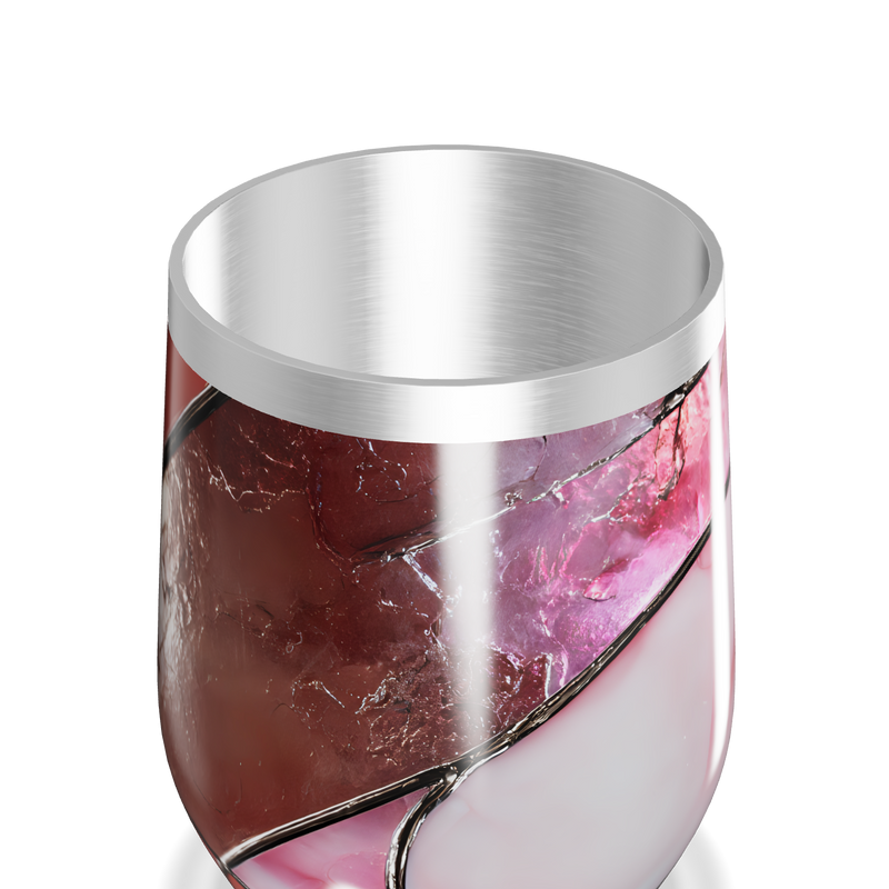 Copo Térmico Slim - Mármore Rosa Inox