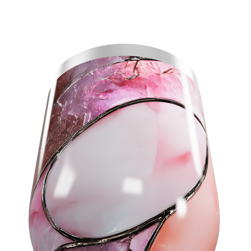 Copo Térmico Slim - Mármore Rosa Inox