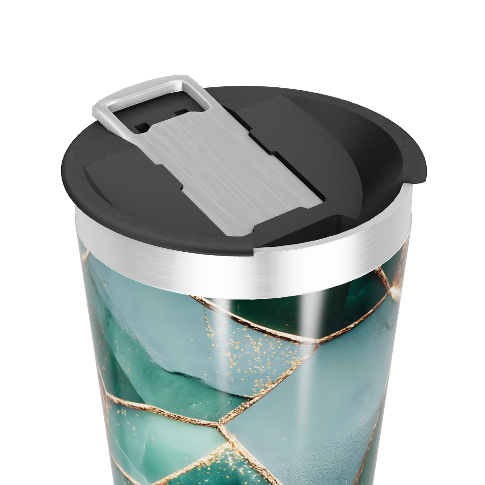 Copo Térmico - Verde Marmorizado