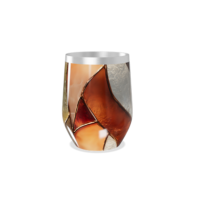 Copo Térmico Slim - Vidro Colorido Abstrato