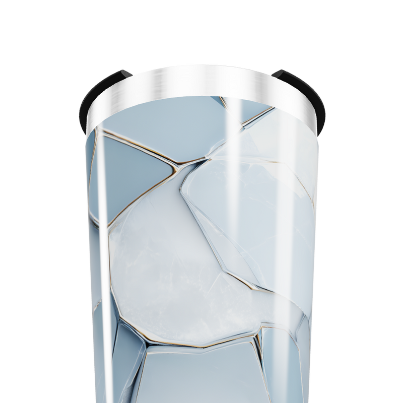 Copo Térmico - Estampa Geométrica Azul