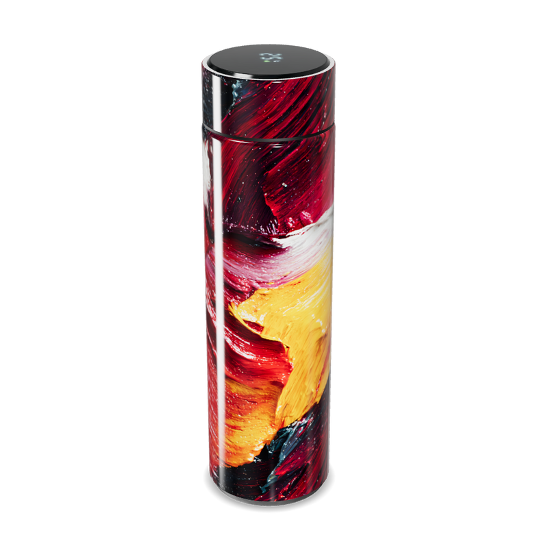 Garrafa Térmica Touch - Estampa Vermelha Abstrata