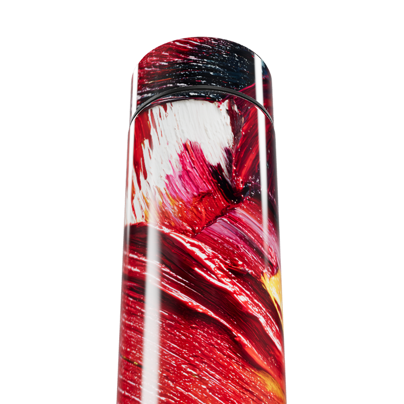 Garrafa Térmica Touch - Estampa Vermelha Abstrata