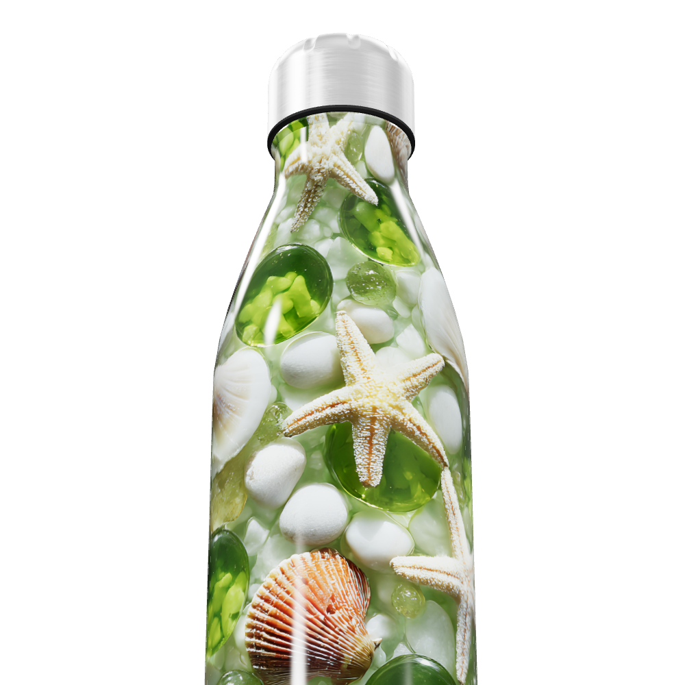 Garrafa Inox - Estampa Marinha Colorida