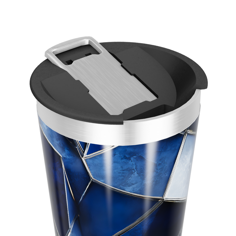 Copo Térmico - Azul Geométrico Inox