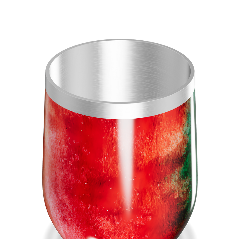 Copo Térmico Slim - Vermelho e Verde Metalizado
