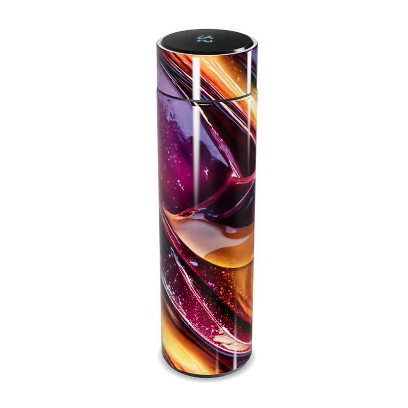 Garrafa Térmica Touch - Estampa Colorida Abstrata