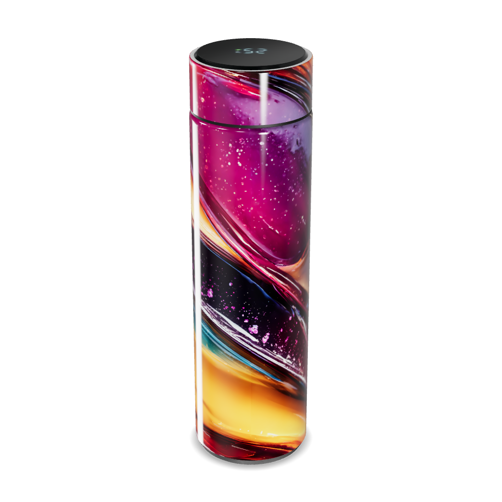 Garrafa Térmica Touch - Estampa Colorida Abstrata