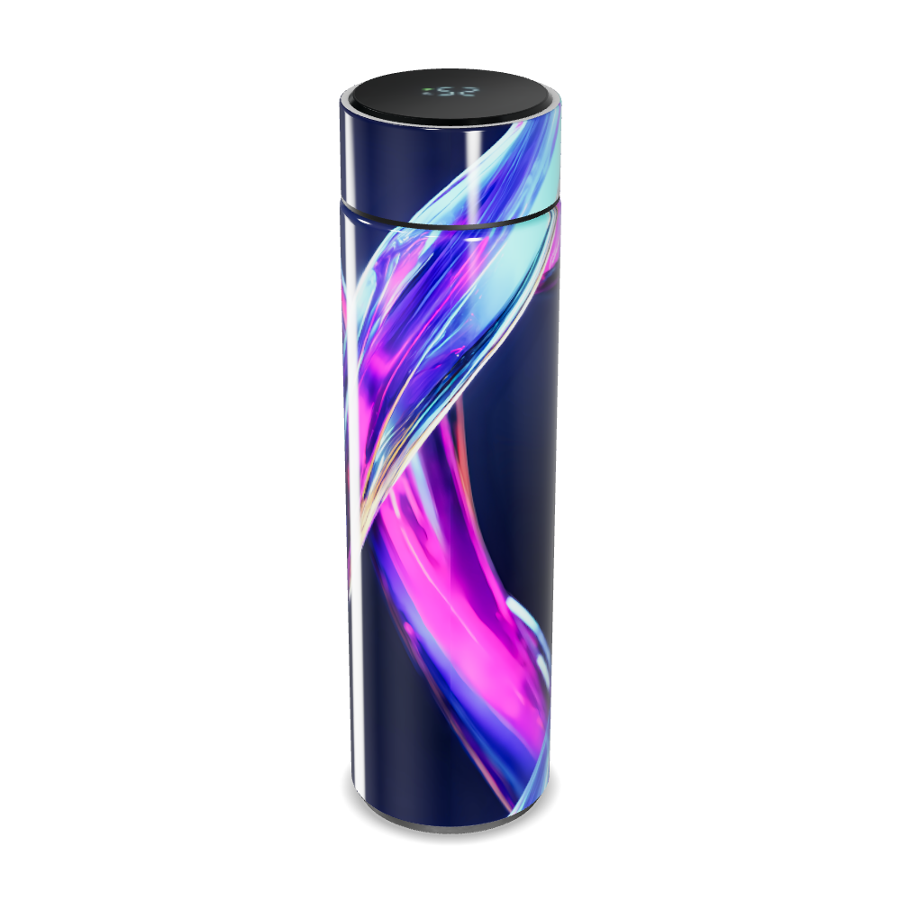 Garrafa Térmica Touch - Azul com Design Luminoso