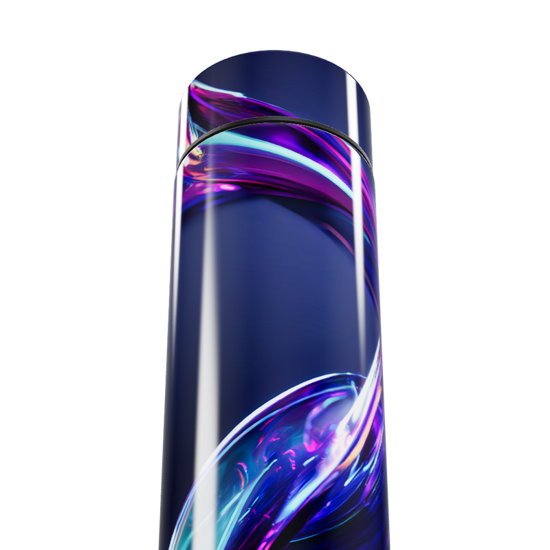 Garrafa Térmica Touch - Azul com Design Luminoso