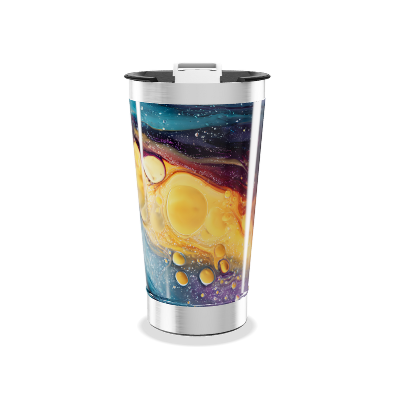 Copo Térmico - Estampa Cósmica Colorida