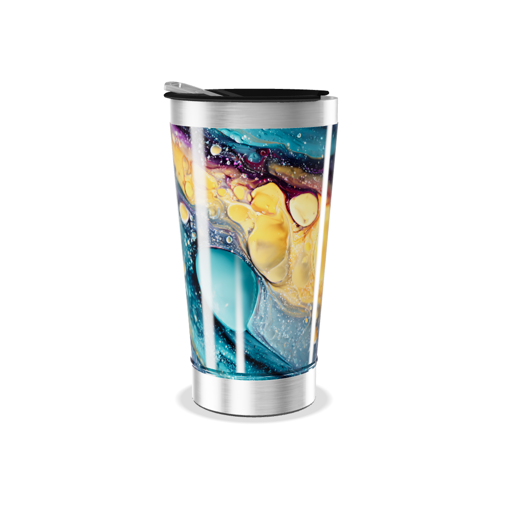 Copo Térmico - Estampa Cósmica Colorida