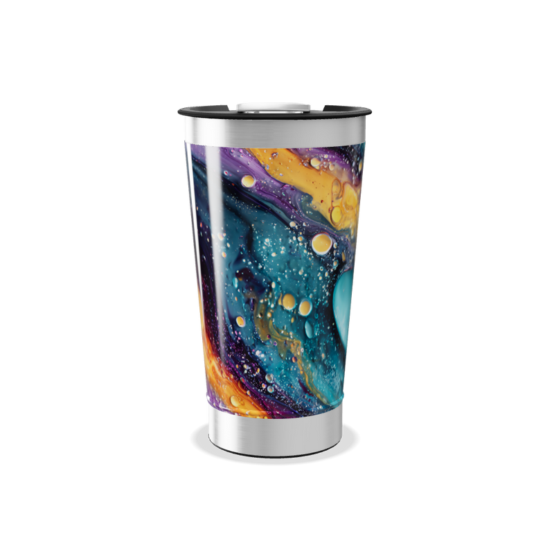 Copo Térmico - Estampa Cósmica Colorida