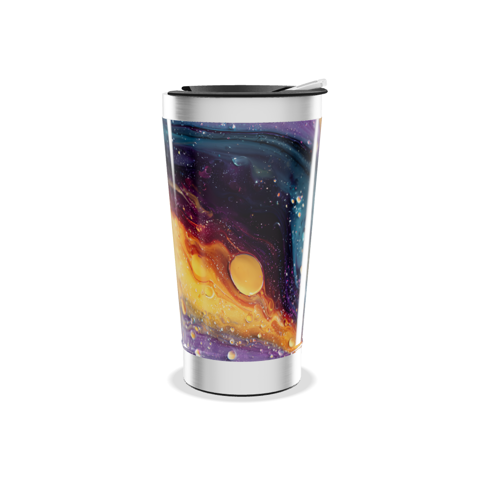 Copo Térmico - Estampa Cósmica Colorida