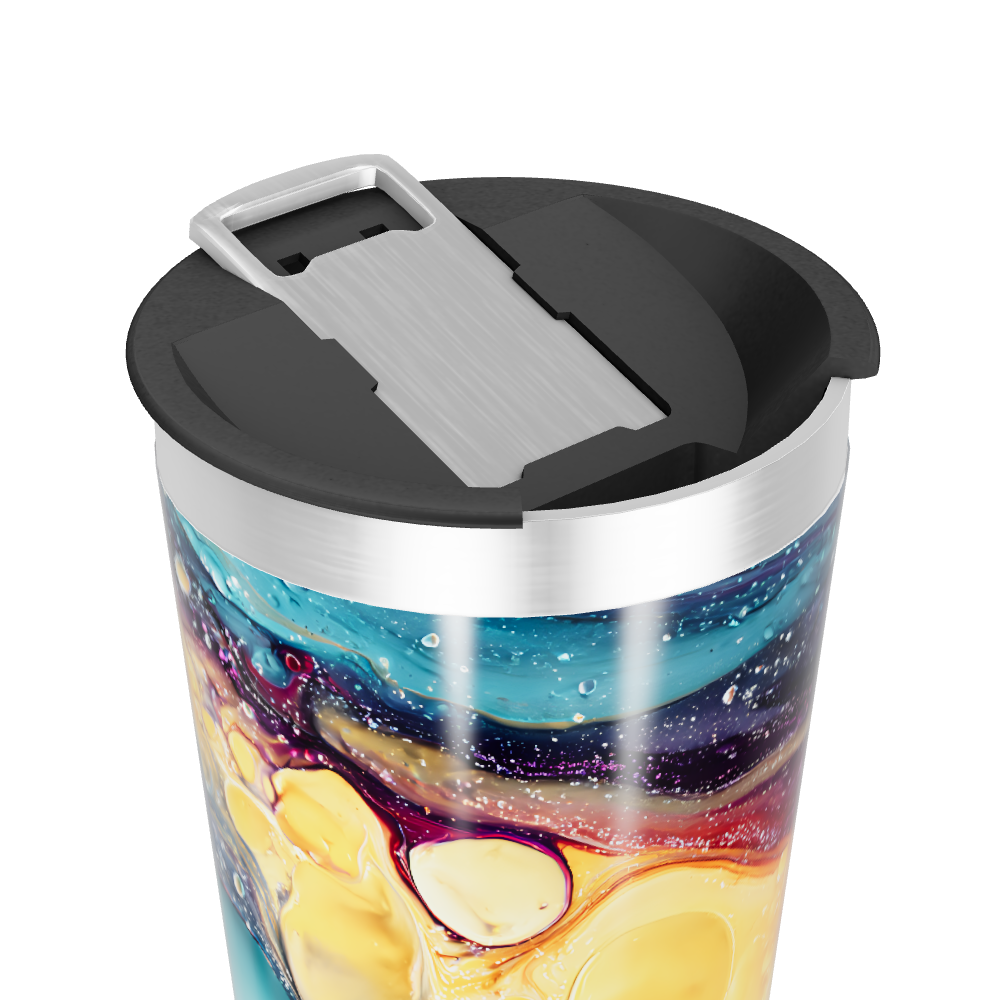 Copo Térmico - Estampa Cósmica Colorida